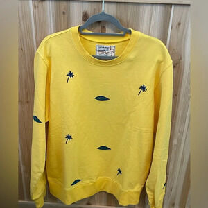 Sandrine Rose/Free People | Solei Crew Neck Eye/Palm Sweatshirt (M)